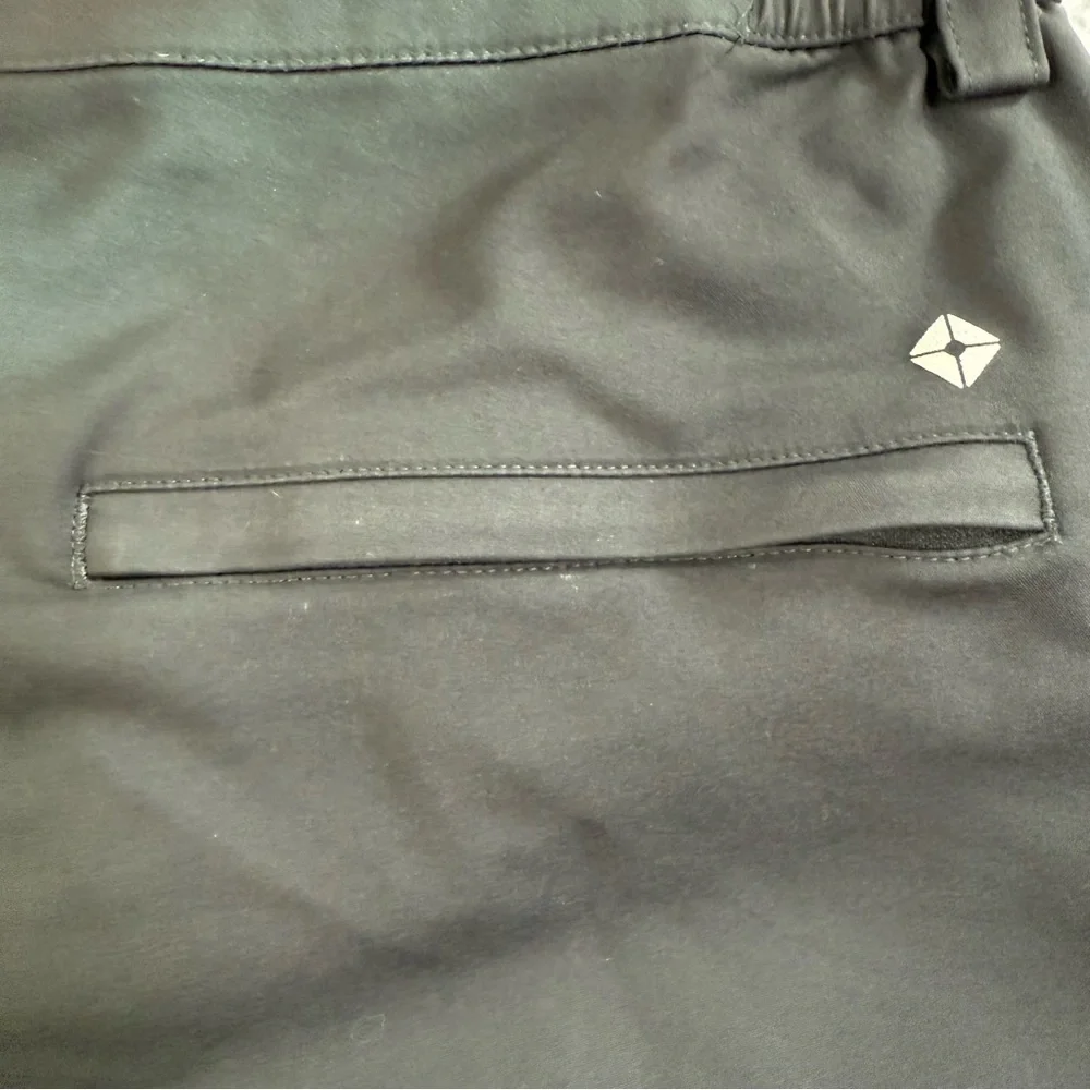 Thousand Miles Pants Men Black Chino Stretch Performance Golf Size Medium 38x32